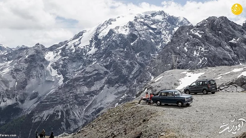 (تصاویر) خطرناکترین جاده جهان در دامنه آلپ